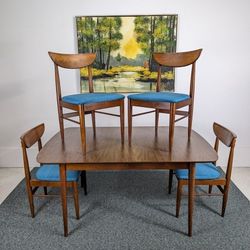 MCM Perception Collection Walnut Dining Table Set by Lane