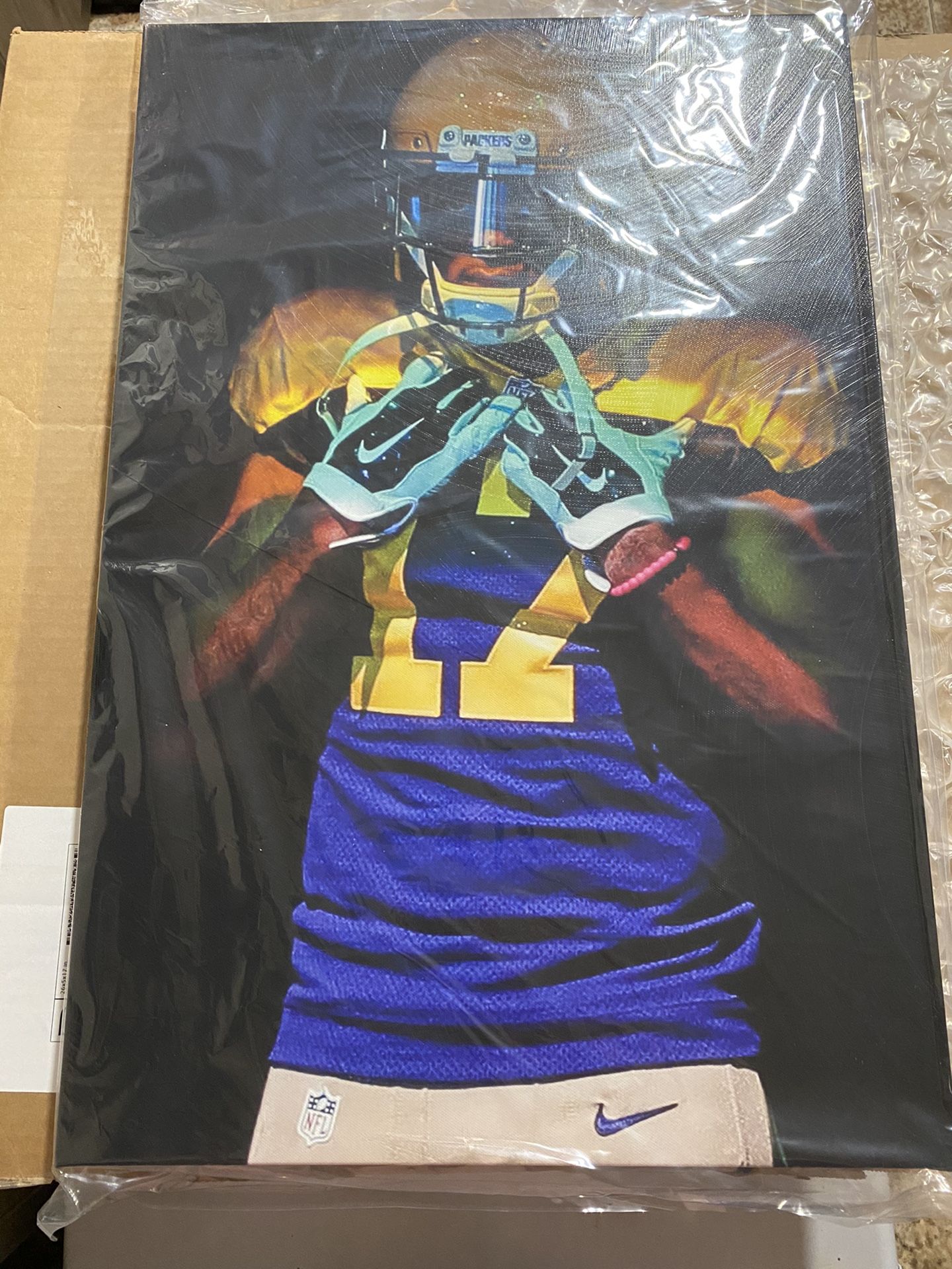 Packers Davante Adams 16x24 Canvas