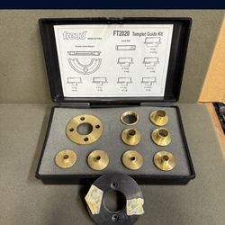 FREUD FT2020 ROUTER TEMPLATE GUIDE KIT BRASS UNUSED UNDRILLED 
