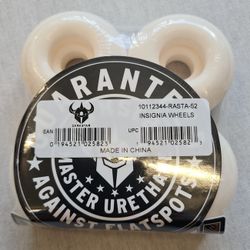 Darkstar Skateboards Forty White/Black Skateboard Wheels - 52mm (Set of 4)