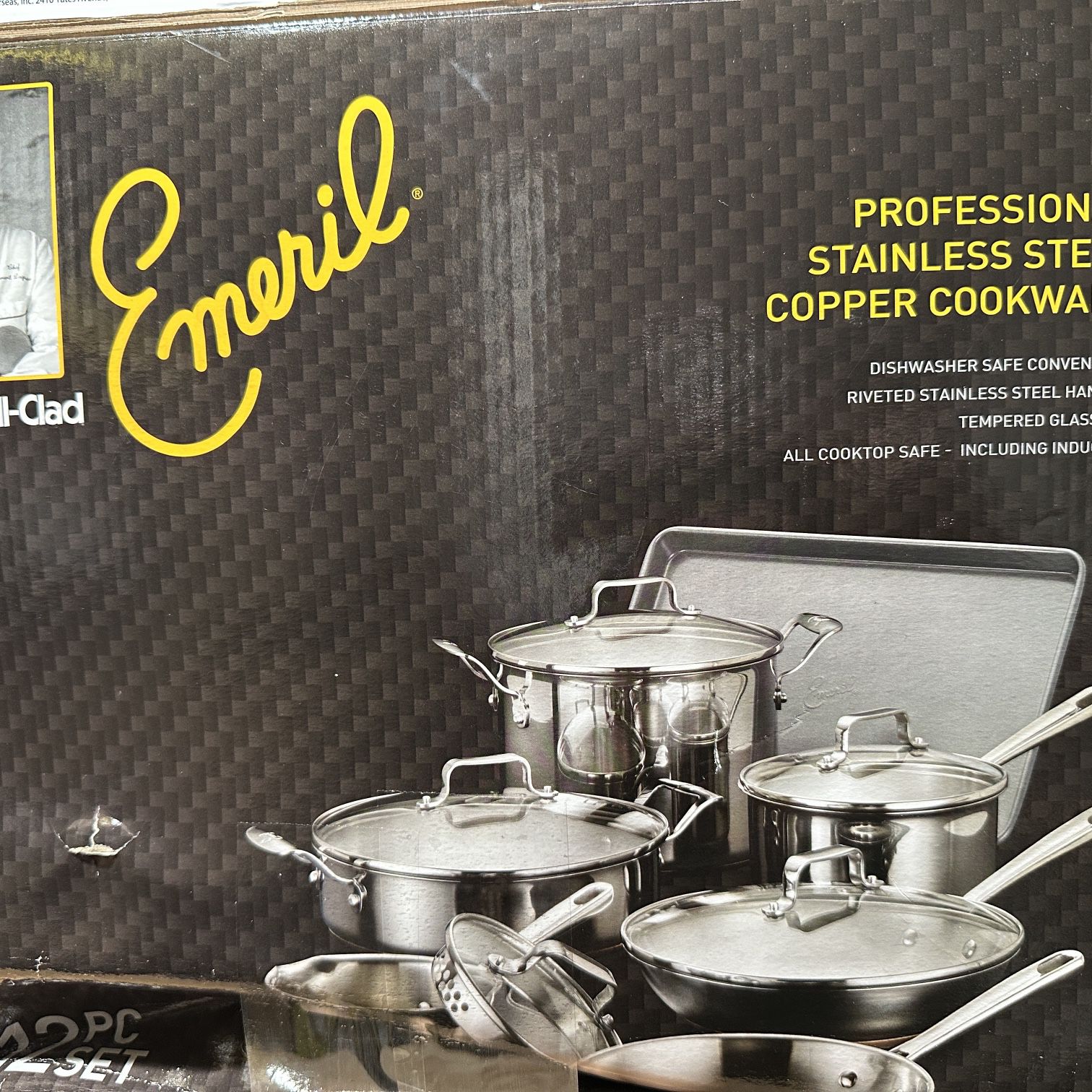 Emeril 12-Piece Stainless Steel Cookware Set 