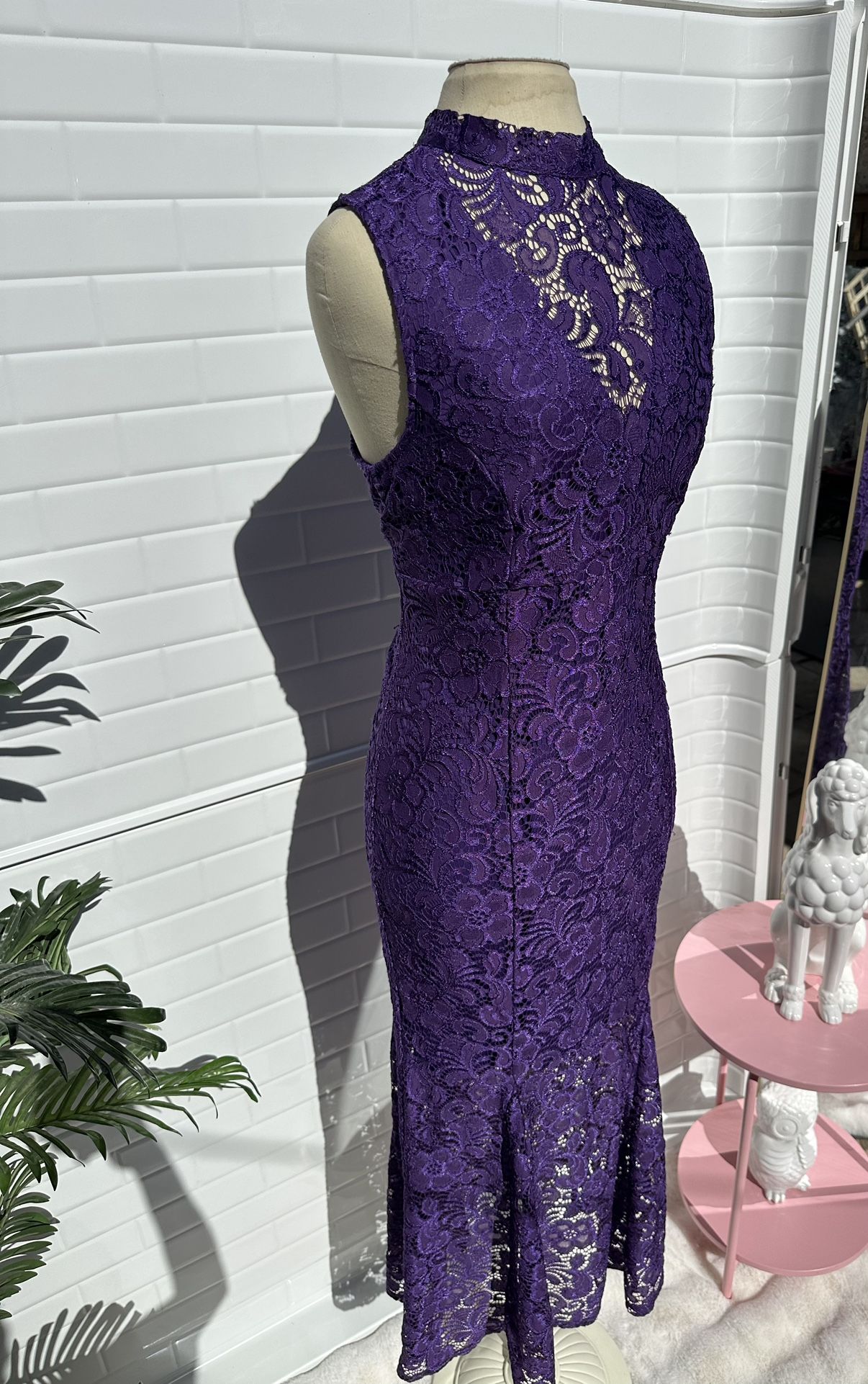 purple dress  L 