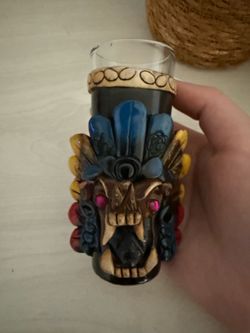 Rare Aztec Souvenir Shot Glass