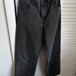 BAGGY DARK GREY LEVI JEANS 