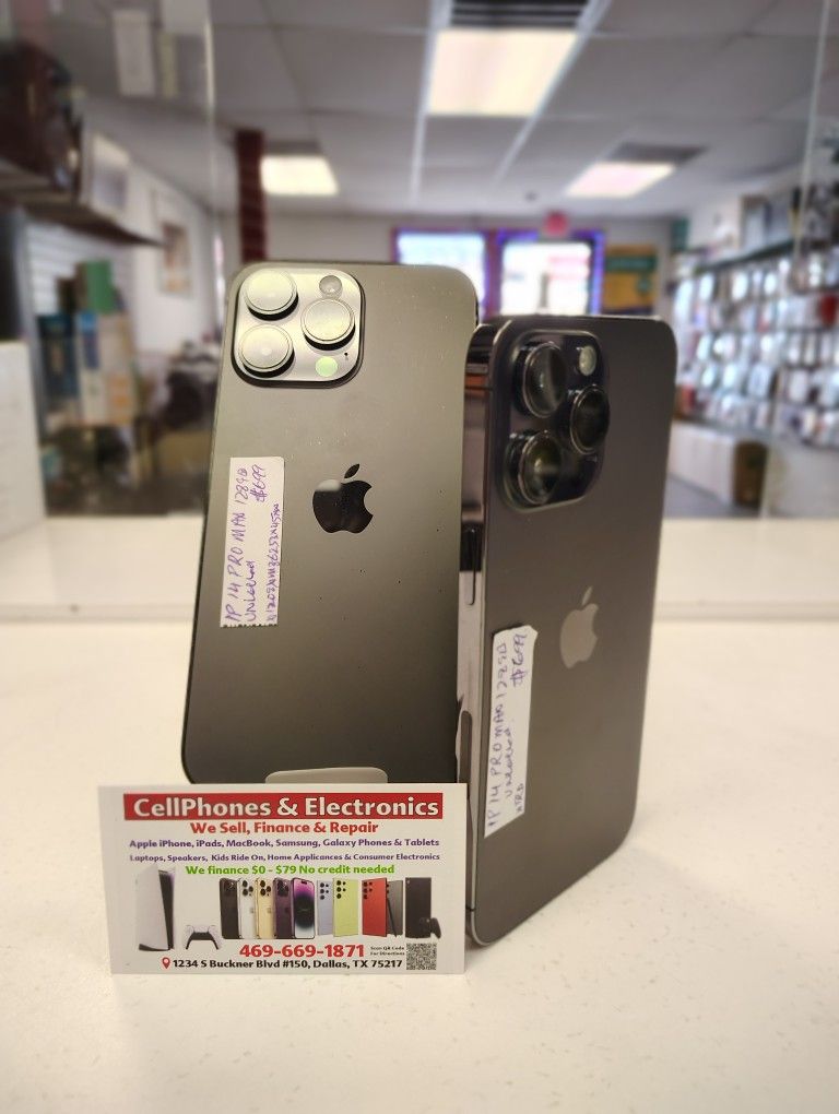 iPhone 14 Pro Max 256GB Factory Unlocked Excellent Condition - On New Year Special Cash Deal $539