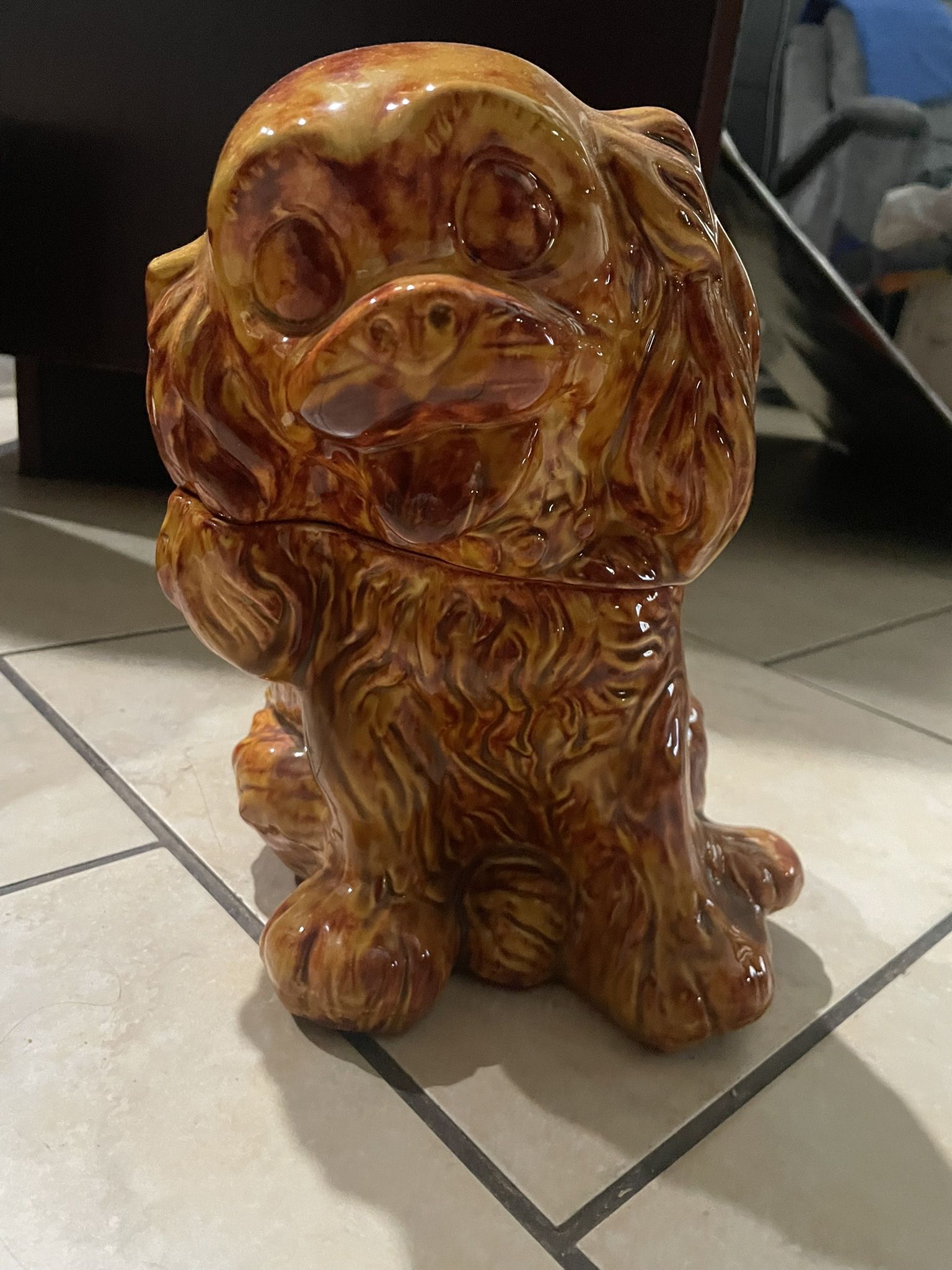 Vintage 1960's Cocker Spaniel Puppy Dog Cookie Jar