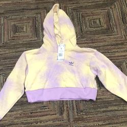 Adidas girls cropped sweatshirt