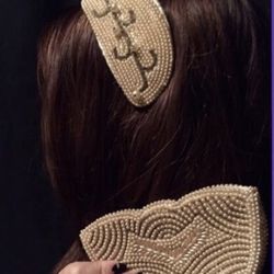 Vintage Headpiece & matching Evening Bag 