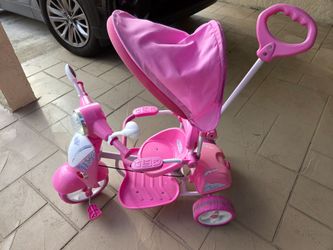 Kids tricycle push bike toddler