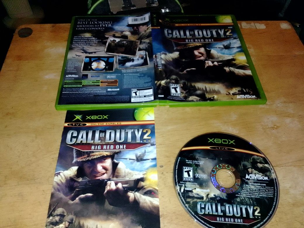 Xbox Game Call Of Duty 2 Big Red One