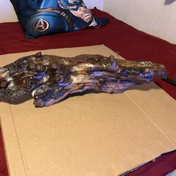 2 Pieces Of Stained Driftwood 