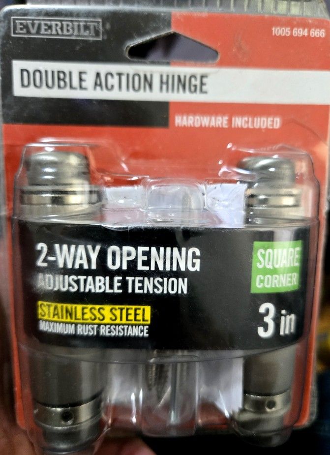 (2) Double Action Hinges