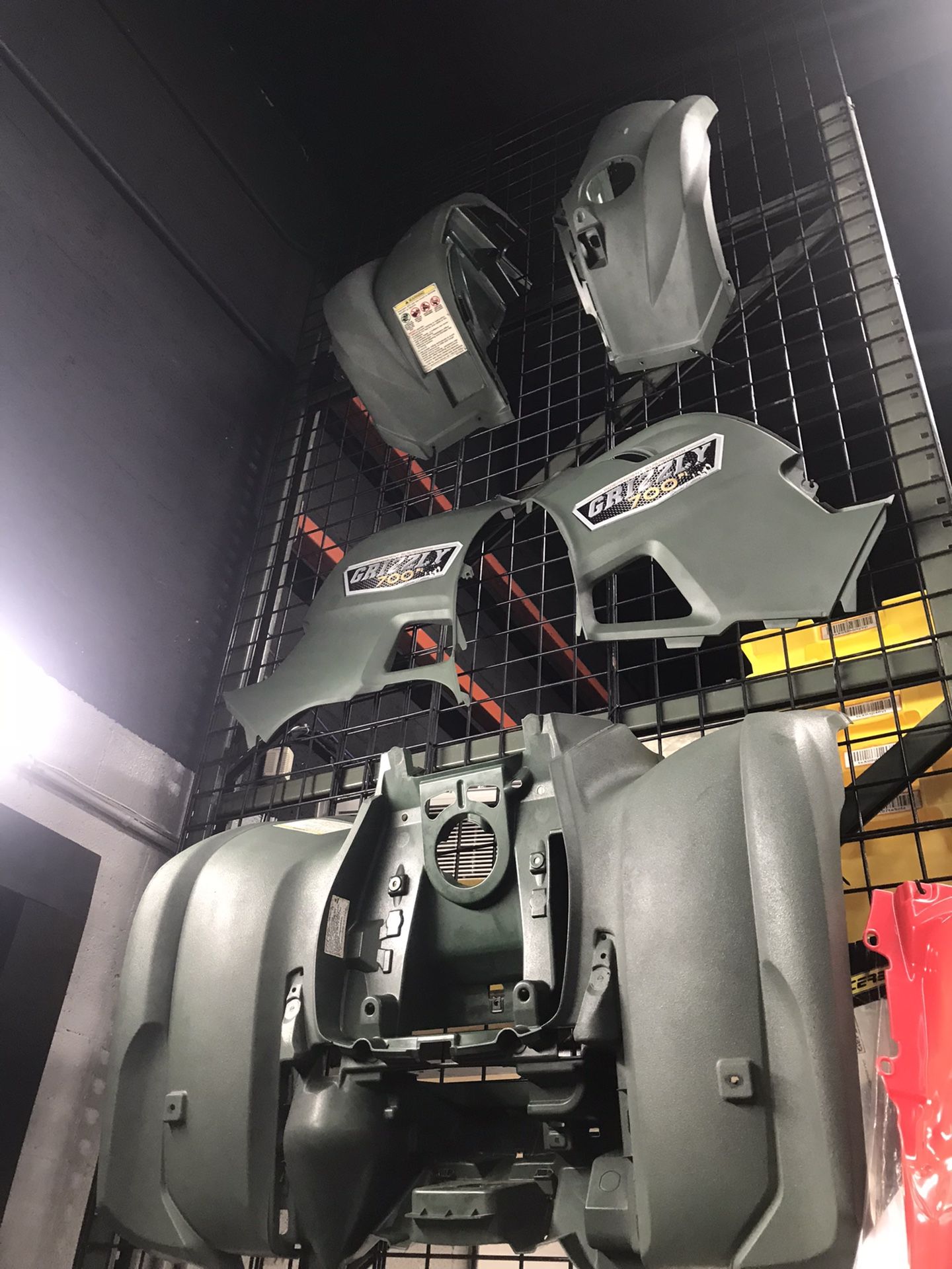 2013 Yamaha Grizzly 700 - Fender Set Front, Rear & Sides Green