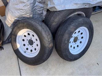 Trailer rims & tires used good as spares