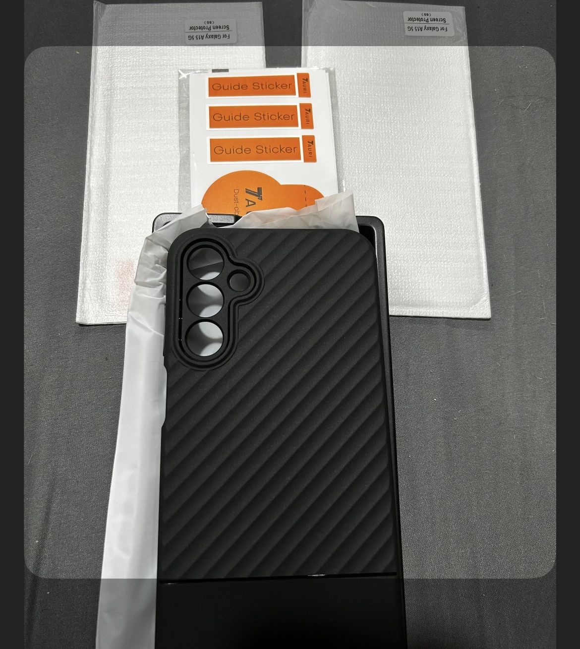 Black Phone Case For Galaxy A15 With 2 Screen Protectors
