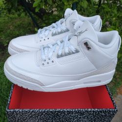 New Air Jordan 3 Retro Men Size 9 Pure Money 
