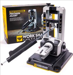 Work Sharp Professional Precision Adjust Knife Sharpener Kit – Premium Angle-Guided System – Open Box