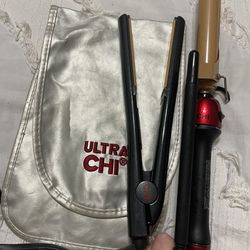 CHI Curling Iron And Straightener 