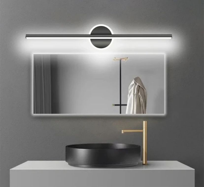 Modern LED Wall Lamps Mirror Light 40CM Black Gold Long Strip Light Bathroom Dressers Toilet Lamp Home Decor LED Lighting Lustre