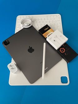 Apple IPad Pro 11” 3rd Generation (2021 Model / M1 chip ) with Keyboard, pen & Accessories (256gb /512GB)