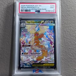 Pokemon Ascended Heroes Dragonite SIR #290 PSA 9 Slab