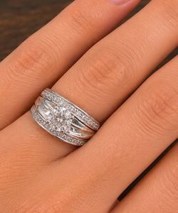 925 sterling Silver CZ Ring