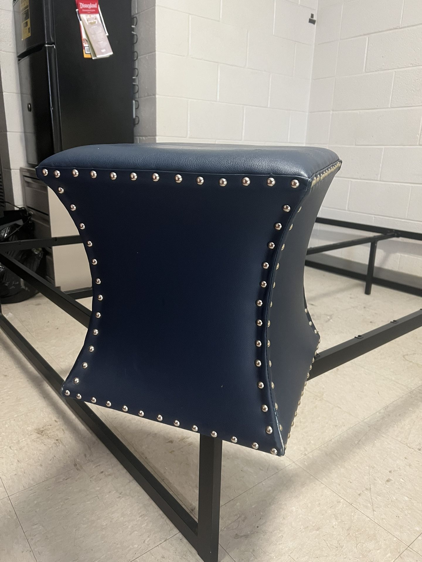 Dark blue stool 