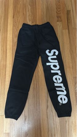 Black supreme sweatpants