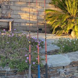 THREE Vintage TRULINE Dynamo Conventional Saltwater Rods from 6'-7'-All three together for $325 or $125 per Rod