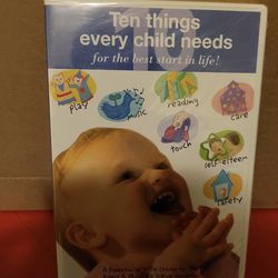 brand new sealed dvd ten things every child needs for best start in life 