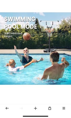 WIN.MAX Basketball Hoop Outdoor 3.8-10ft Adjustable Jamaica