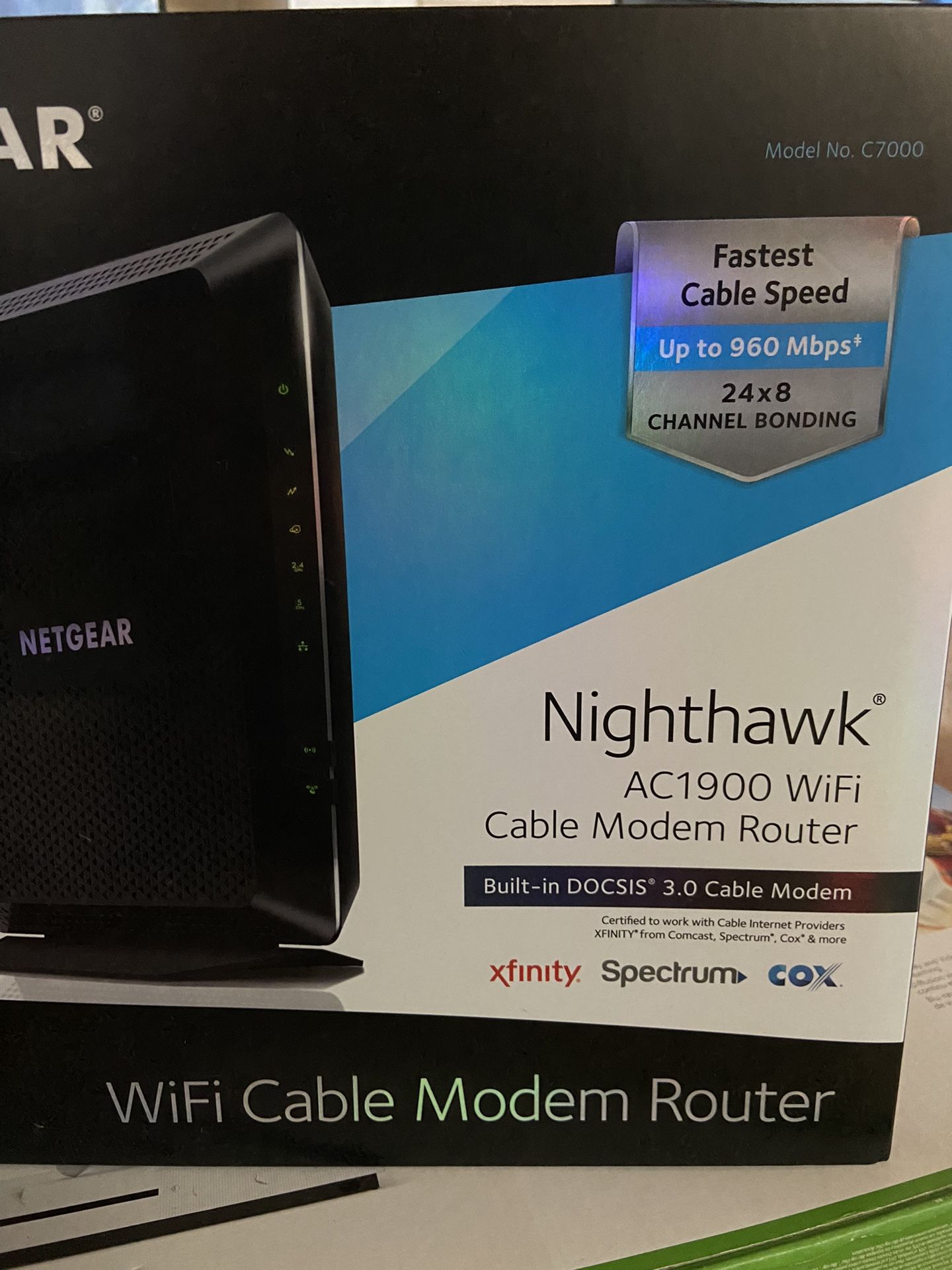 Nighthawk ac1900 Wifi Cable Modem Router