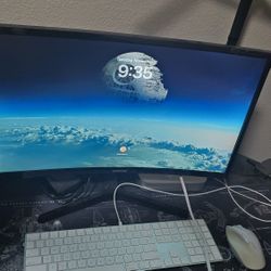 Mac Mini M2 Chip Samsung Monitor And Apple Keyboard