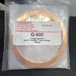 Duniway G-600 Copper Gasket