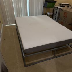 Full Sized Bed With Foam Topper!