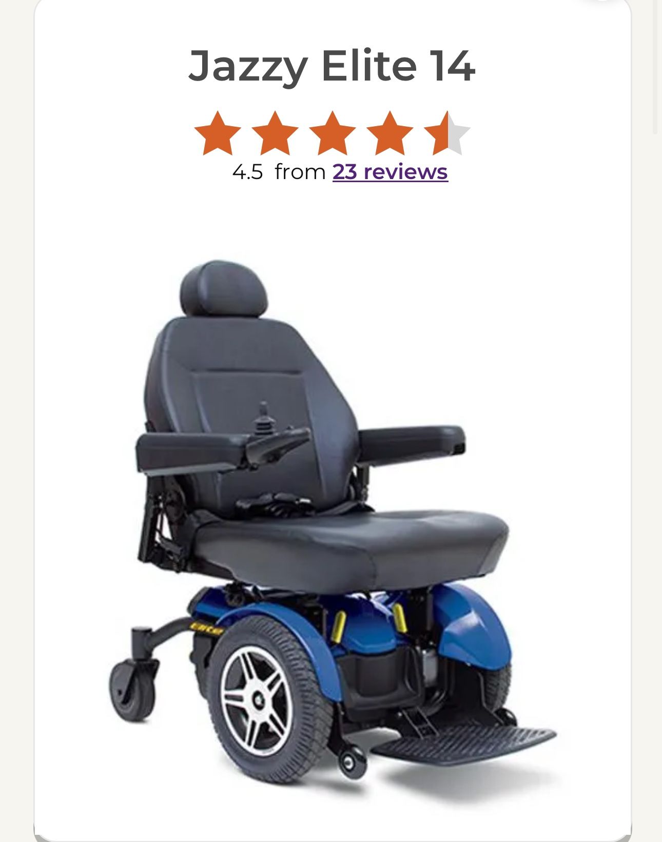 Jazzy elite 14 Power Wheelchair