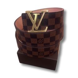 Louis Vuitton Brown Damier  Belt Size 36