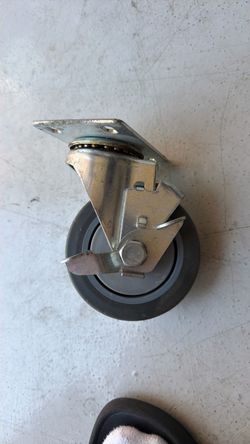 4” caster wheel swivel with brake