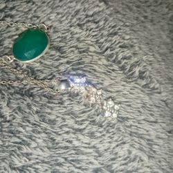 Silver Butterfly Necklace And Bracelet