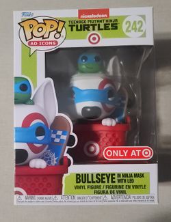 Funko POP Ad Icons 242 Bullseye in Ninja Mask with TMNT Leo Target Exclusive
