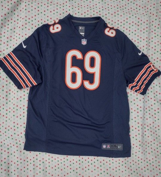 CHICAGO BEARS JARED ALLEN #69 ON FIELD NIKE NAVY NFL JERSEY XXL