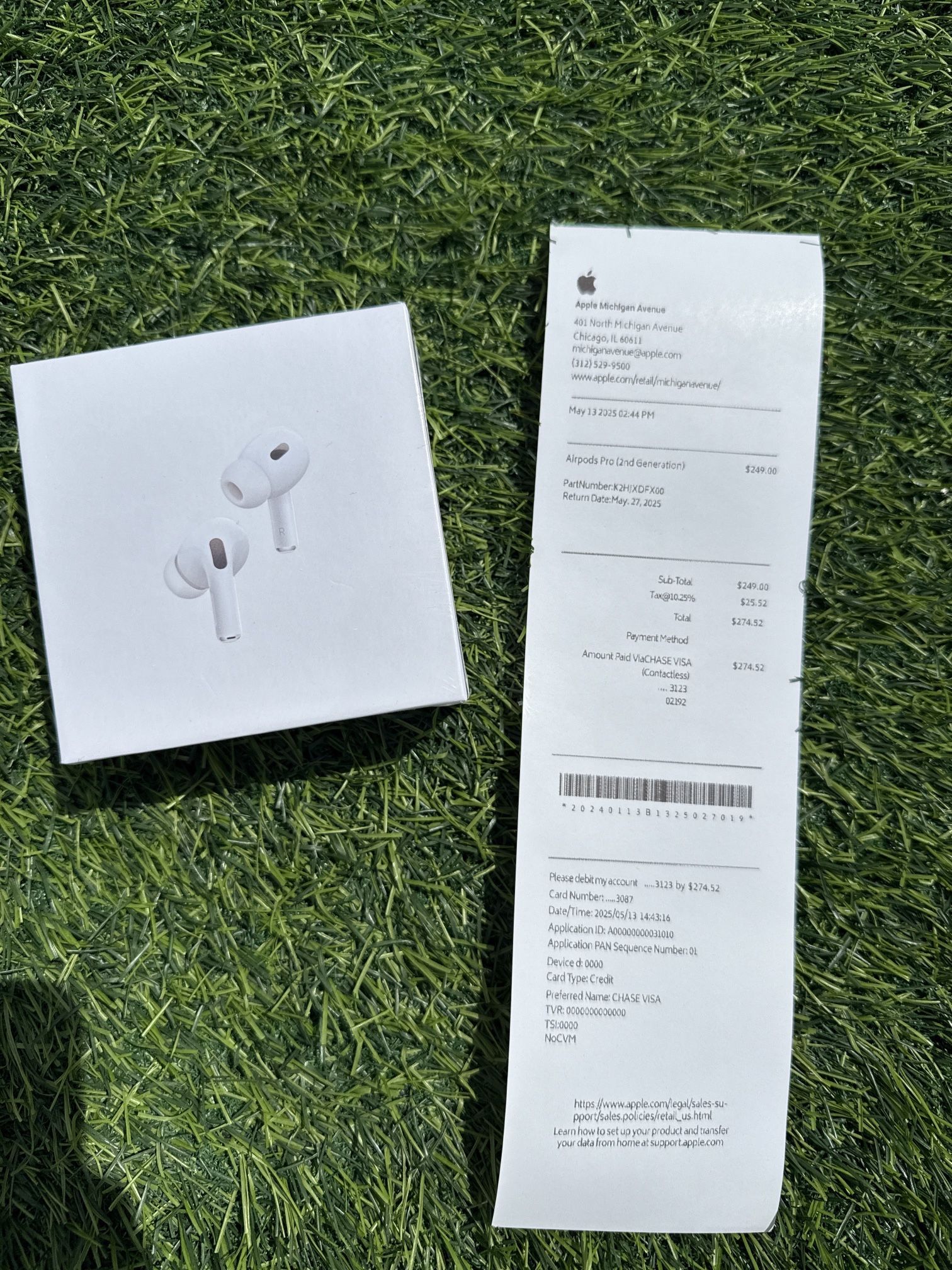 Airpods pro gen 2 with receipt