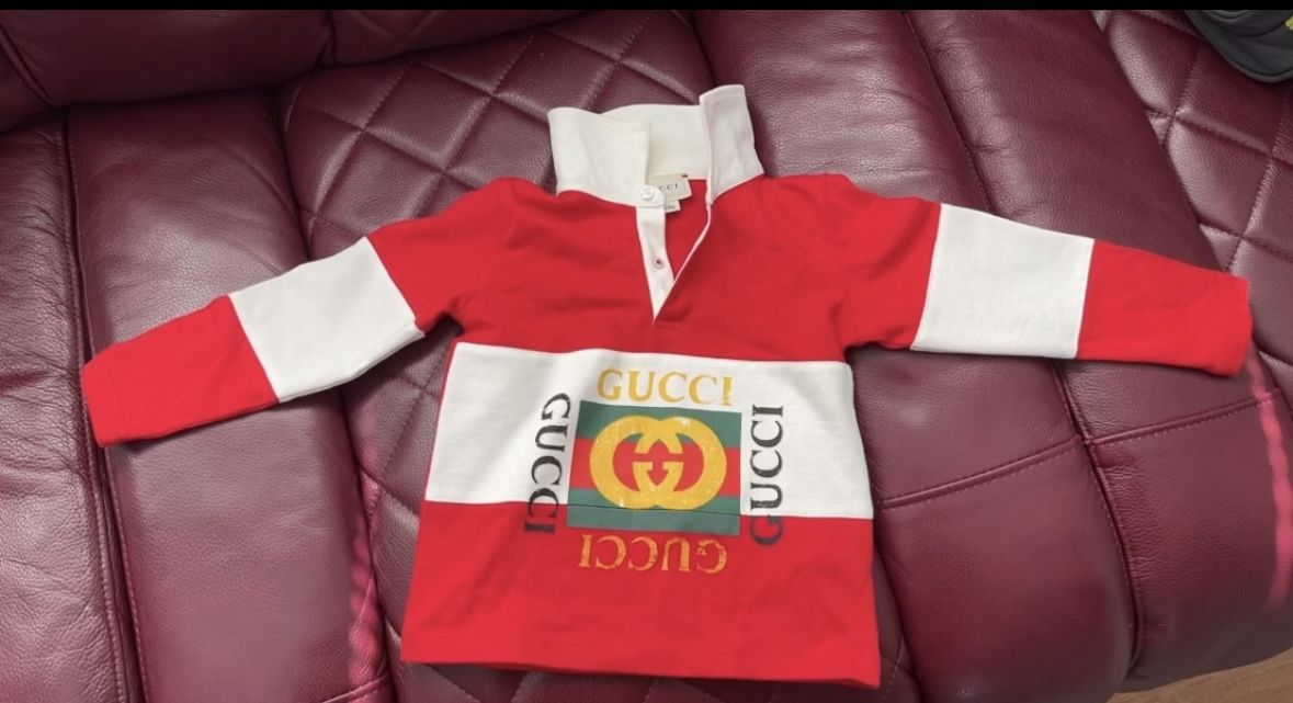 Toddler Gucci Shirt Long Sleeve 18 Months