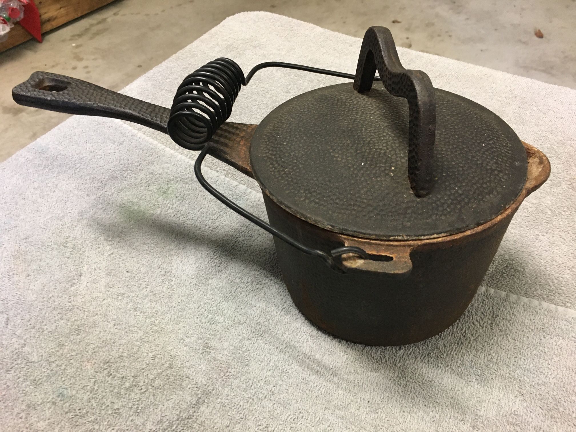 Vintage Paula Deen Cast Iron Sauce Pot