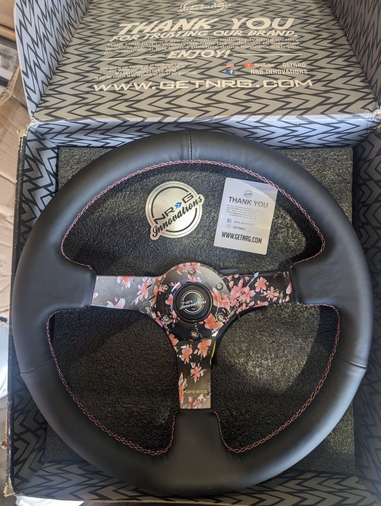 NRG Sakura Floral Steering Wheel