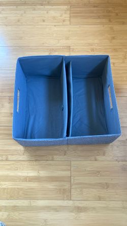 Gray Collapsible Cloth Drawer Organizer Boxes for Socks, Underwear and Baby Clothes, Storage Bin