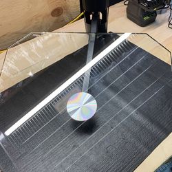 Swivel Base Glass Mount for TV or Connected Devices 