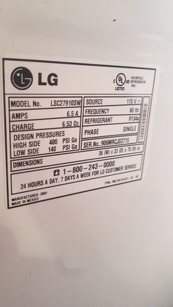 LG refrigerator works great