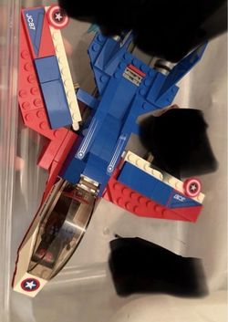 LEGO Marvel 76076 Captain America Jet Pursuit Jet + Pilot Captain America Fig