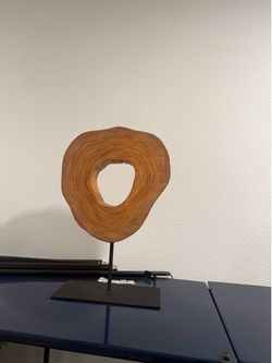 West Elm wood decor